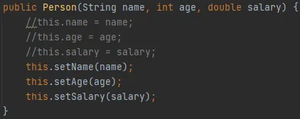 构造器与set结合
